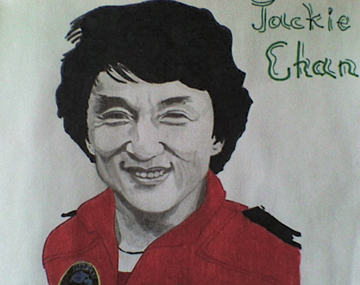 Рисунок - портрет Джеки от нашего участника